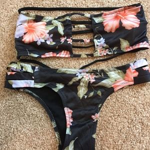 floral bikini, size S